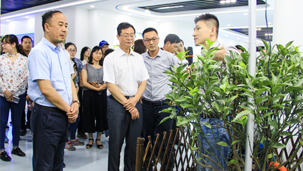 謝主任一行參觀成人看片网站展廳