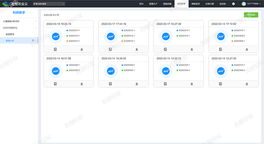 光合作用測定儀軟件界麵
